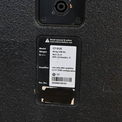 d&b audiotechnik C7-SUB Passive Subwoofer CG01VMQ *ASK FOR SHIPPING* image 7