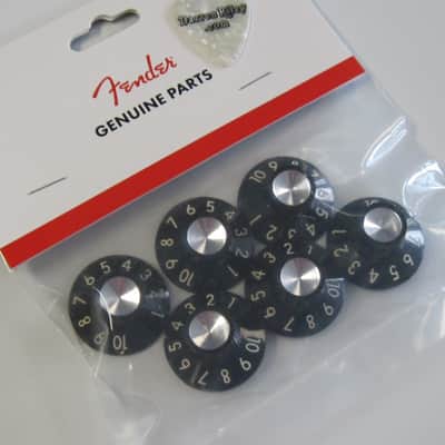 Fender USA Vintage 1-10 Blackface Silverface Amp Knobs 0990930000 image 1