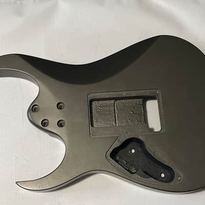 2000's Indonesian Ibanez RG5EX1 Grey Pewter Damaged Basswood Guitar Body Floyd Ready image 15