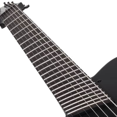 Schecter PT7MS Black Ops Lefty - Satin Black Open Pore image 7