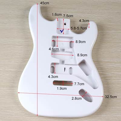 Electric Guitar Body Poplar Wood Electric Guitar Barrel Replacement For DIY Electric Guitar,More Color Optional,price include the import duty for US buyer image 8