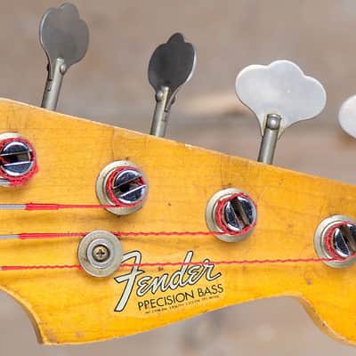 Fender Precision Bass with Rosewood Fretboard 1962 - 1964 - Fiesta Red image 5