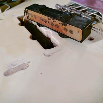 Fender Jazz bass 1968 - Olympic white image 13