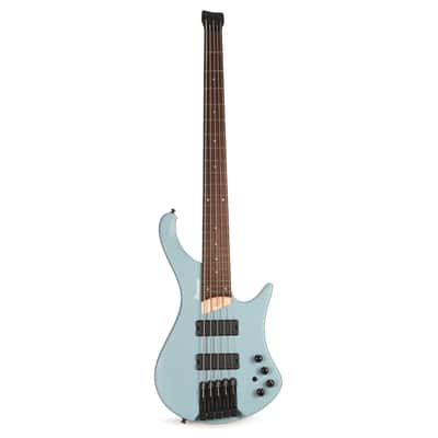 Ibanez EHB605PRM EHB Ergonomic Headless Bass 5-String Purist Blue Matte image 4