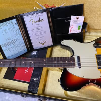 Fender '63 Relic Limited Edition Telecaster - Handwound PU's - Custom Shop - Authorized Dealer - Sunburst 7.25lbs - G05514 image 14