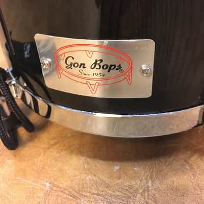 Gon Bops Special Edition Alex Acuna Bongos Ebony Lacquer image 2