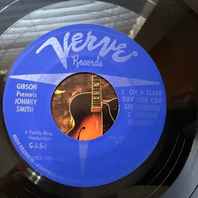 Gibson Johnny Smith 45 Record with picture sleeve 60s image 4