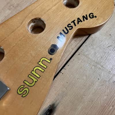Sunn Mustang Precision Bass Guitar Neck India 1980s image 3