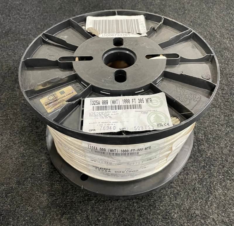 BELDEN 1325A-NEW - 1000 Foot Reel 2-Pair - 22AWG Tinned Copper image 1