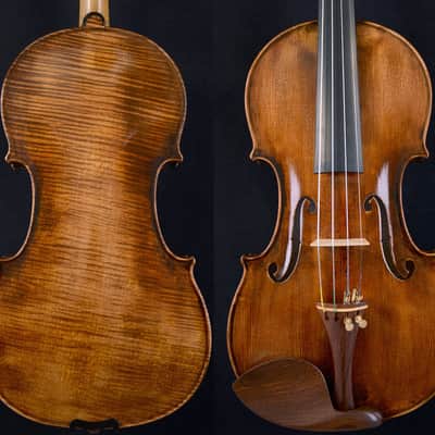 Amazing Sounding Violin Master Wang's Own Work 200-y old Spruce No. W58 image 1