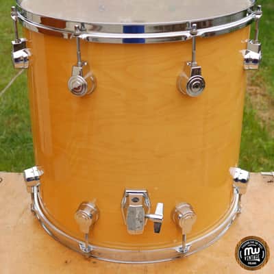 Camco Hoshino Floor Tom 16" x 16" Natural Maple EXC image 5