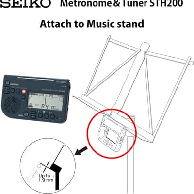 Seiko STH200B tuner and metronome *Can be used at the same time* guitar bass image 2
