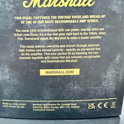 Marshall 1959 Super Lead Pedal 2025 - Black and Gold image 5
