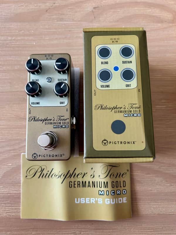 Pigtronix Philosopher's Tone Germanium Gold Micro Compressor Sustainer 2010s - with box image 1