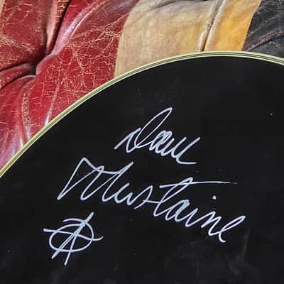 DAVE MUSTAINE's Artist Owned Dean Mako Florentine Acoustic Guitar NAMM, MEGADETH Endgame Album Recorded, Vevo Unplugged Concert Tour Played - Signed image 10