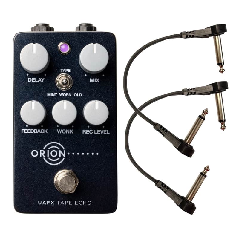 Universal Audio UAFX Orion Tape Echo Delay Guitar Effects Pedal with 2 Free Patch Cables image 1