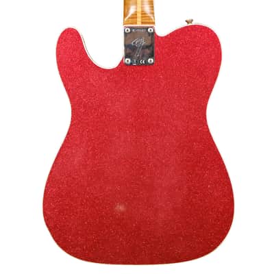Fender Custom Shop 50's Telecaster Thinline Journeyman Relic - Red Sparkle image 2