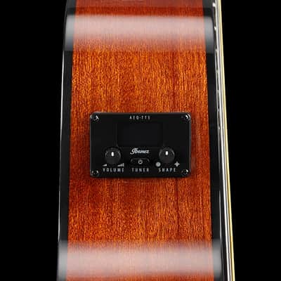 Ibanez AEG5012DVH 12-String Acoustic-Electric Guitar Dark Violin Sunburst image 7