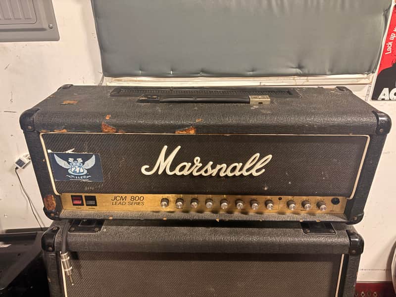 Marshall JCM 800 Lead Series 100 Watt Head Model 2210 Black 1988 image 1