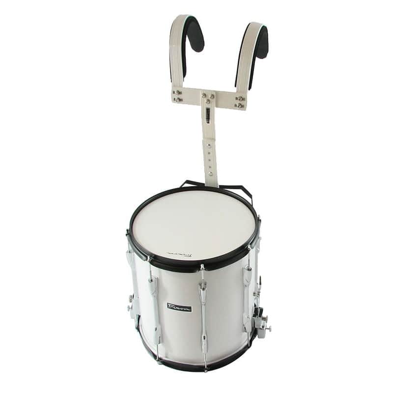 Trixon Field Series III Marching Snare Drum 14×12 - White image 1