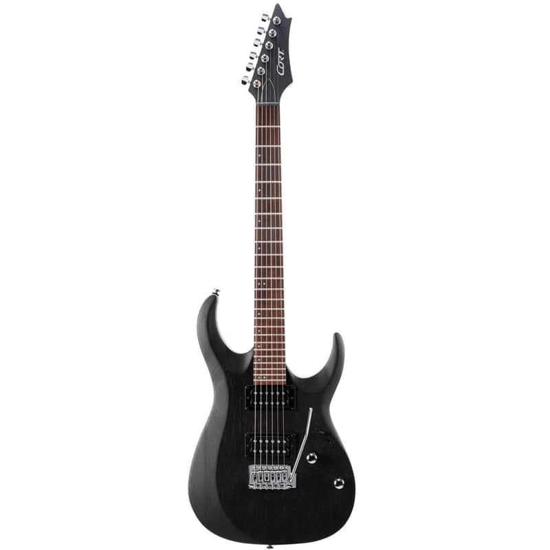 Cort X100 OPBK | Dual Humbucker Electric Guitar w/ Trem, Black. New with Full Warranty! image 1