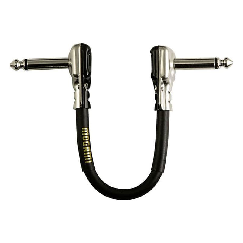 Mogami Gold Series 6" Patch Cable Angled Pancake Plugs image 1
