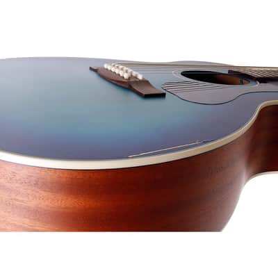 Guild OM-240CE Orchestra Acoustic-Electric Guitar Regular Dark Blue Burst image 5