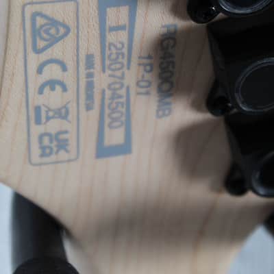 Ibanez RG450QMB Electric Guitar Quilt Maple Top Transparent Gray Burst image 13