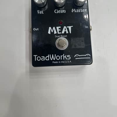 Toadworks Meat Dual Boost Overdrive Booster Guitar Effect Pedal Made In USA image 1