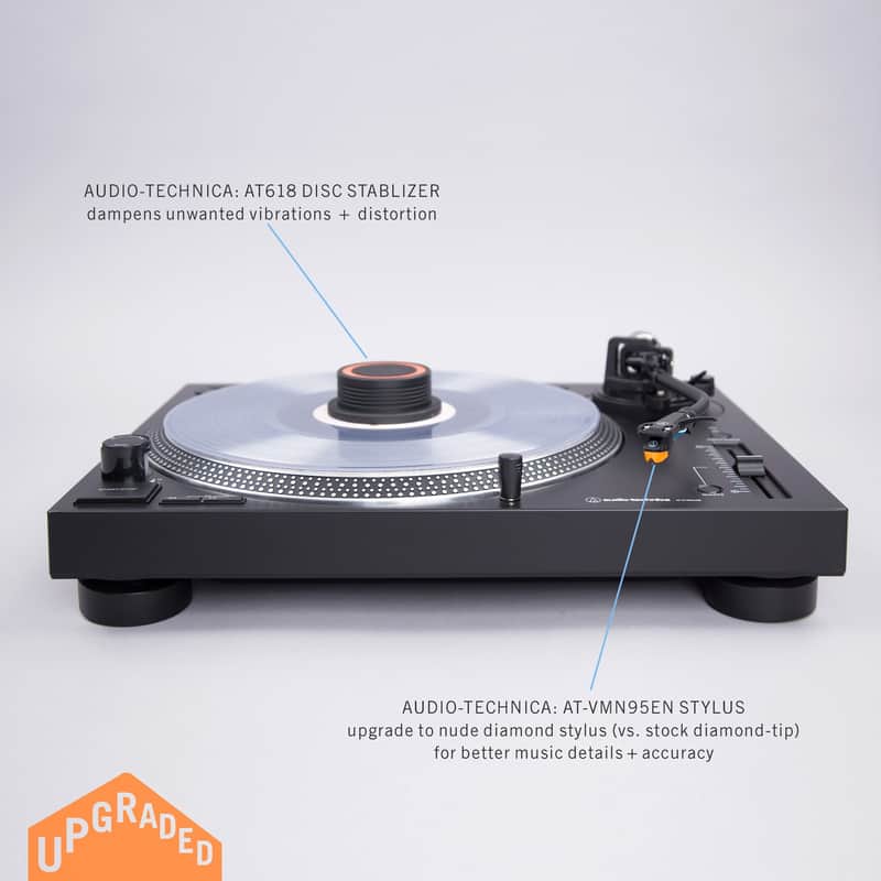 Audio-Technica: AT-LP120XUSB-BK Direct Drive Turntable +Upgrade