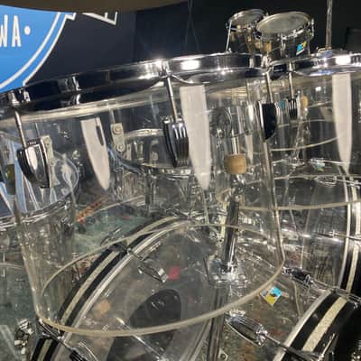 Ludwig Vistalite Octa-Plus With Matching Snare, 12-Piece Concert Tom Set With Hardware, 1970s image 10