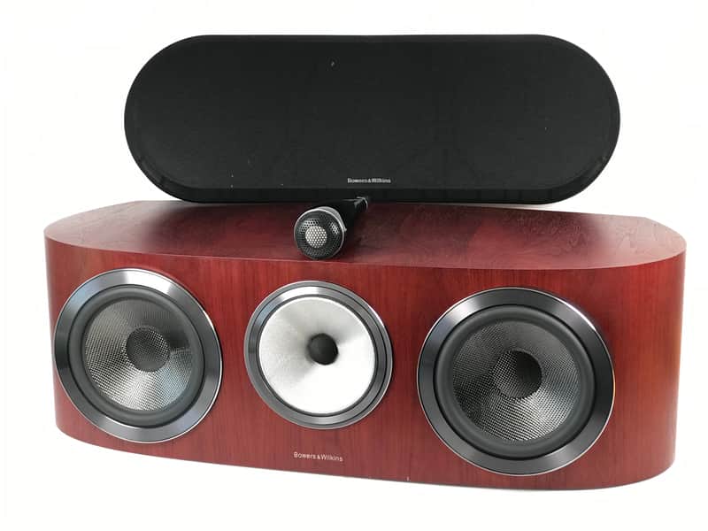 Bowers & Wilkins HTMB&W HTM1 D3 Center Channel Speaker; D-3; Diamond Series; Rosewood w/ Stand1 D3 Center Channel Speaker (Single) image 1