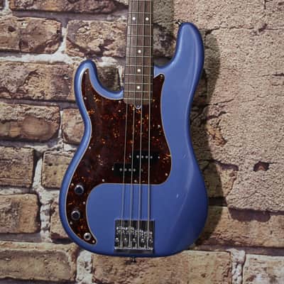 Left Handed Precision Bass w/ MIJ 50th Anniversary Fender Jazz Bass Neck Lake Placid Blue image 3