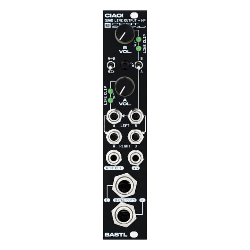 Bastl Instruments Ciao Eurorack Audio Output Module (Black) image 1