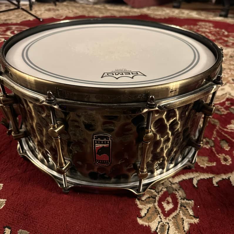 Mapex Sledgehammer 14x6.5" Brass Snare Drum with Brass Hardware 2010s - Hammered Antique Brass image 1