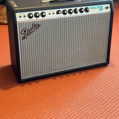 Fender '68 Custom Deluxe Reverb 2-Channel 22-Watt 1x12" Guitar Combo 2013 - Present - Black image 1