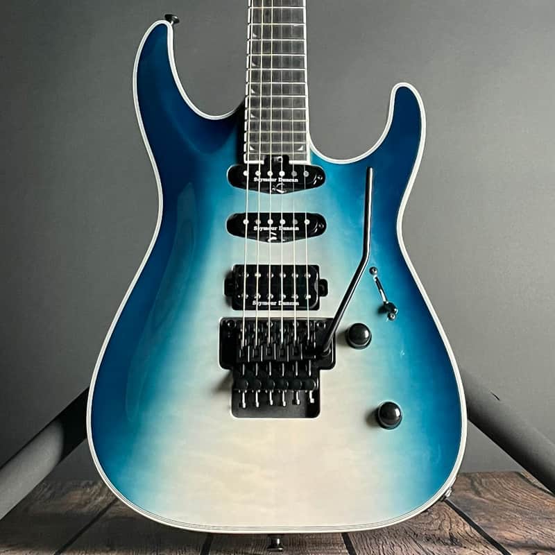 Jackson Pro Plus Series Soloist SLA3Q, Ebony Fingerboard- Polar Burst image 1