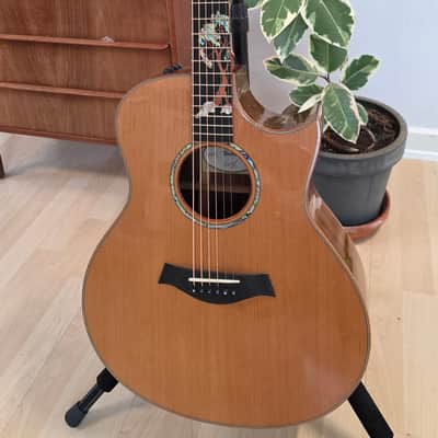 Taylor GS Custom Shop Grand Symphony 1 of 1 Tree Inlay Flame Hawaiian KOA and Hand Select Rosewood Masterbuilt Master Built Presentation American BTO Built-to-Order USA Acoustic-Electric Guitar image 5