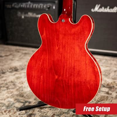 Gibson ES-330 Hollow Body Electric Guitar - Sixties Cherry with Hardshell Case image 2