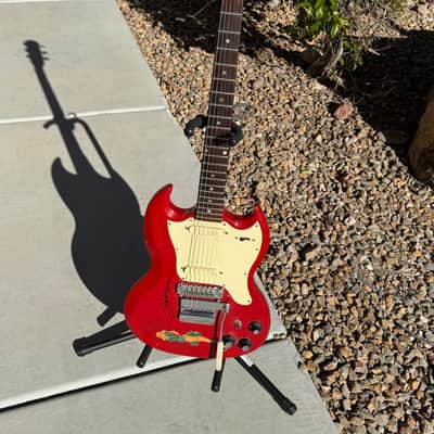 Jeff Beck signed Gibson Melody Maker D fire engine red - Groovy! ✌️ image 3