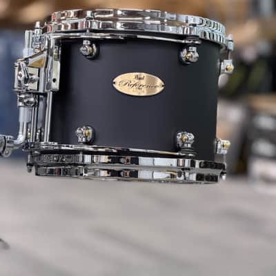 PEARL 7PC REFERENCE ONE 22-10-12-13-14-16-18 MATTE BLACK - PLAYED BY DENNIS CHAMBERS - FLOOR MODEL image 8