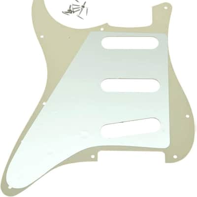 11 Hole Vintage 62 Strat ST SSS Single Coil Pickups Guitar Pickguard Scratch Plate with Screws image 3