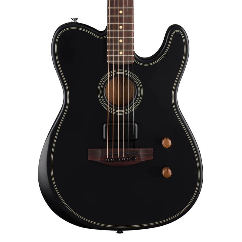 Fender Acoustasonic Standard Telecaster - Black image 1