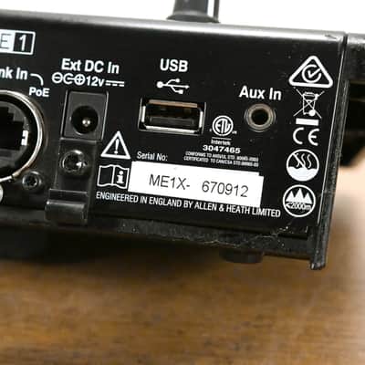 Allen & Heath ME-1 Personal Monitor Mixer CG013CS image 9