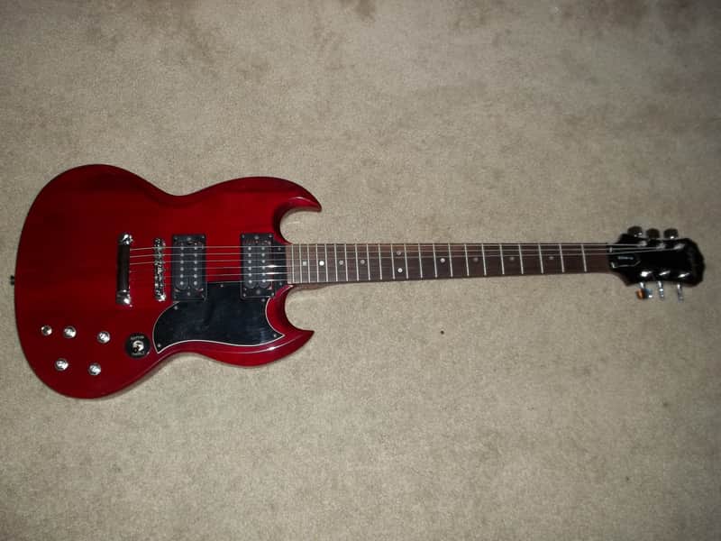 Epiphone G-400 SG Trans Cherry Setneck Project MIK image 1
