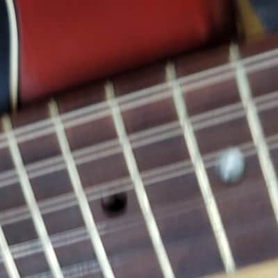 1960's Kapa Continental guitar, rare clear cherry red finish, 100% image 11