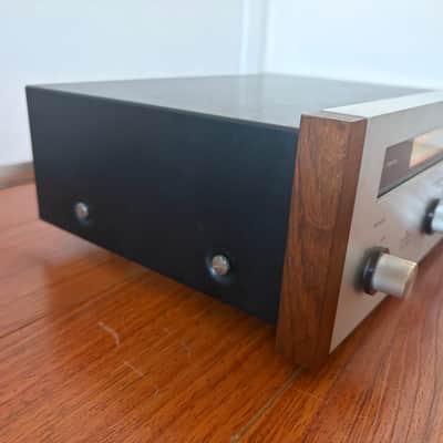 [Serviced] Pioneer SR-202 Reverb Amplifier 1970 - 1972 - Silver with Wood Sides image 2