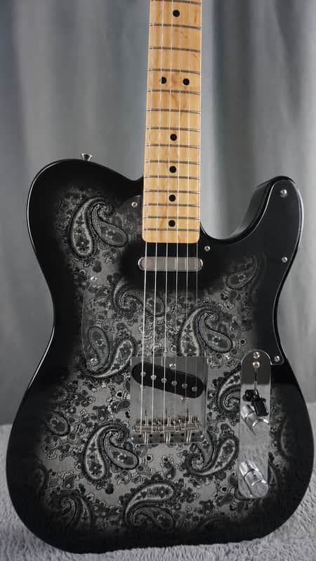 2025 Fender MIJ Black Paisley Telecaster – Maple Neck – Limited Edition image 1
