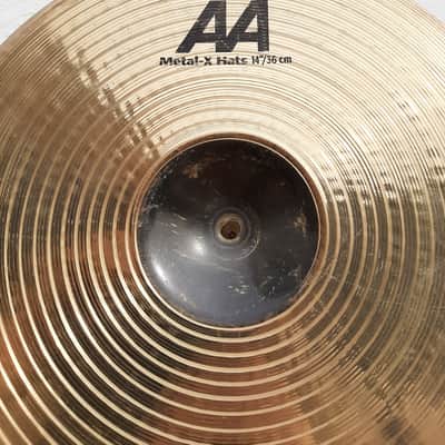Sabian 14" AA Metal-X Hi-Hat Cymbals (Pair) 2006 - 2010 - Brilliant image 2
