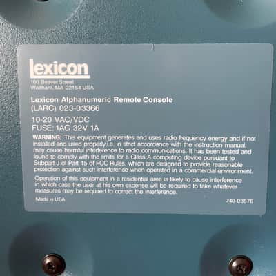 Immagine Lexicon LARC Remote Control - Pristine Condition - Fully Functional (Global Shipping) - 4